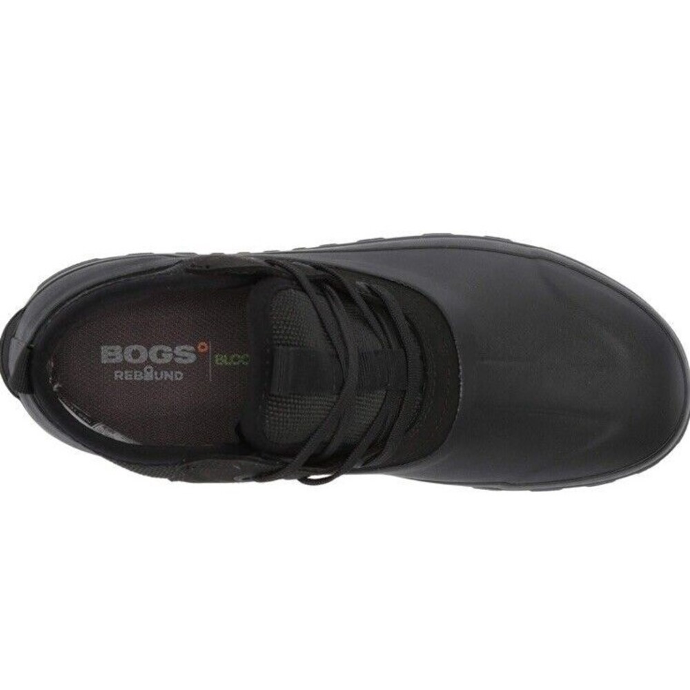 Bogs Classic Casual Lace Leather Men's Boots, Black size 10 - Picture 5 of 10